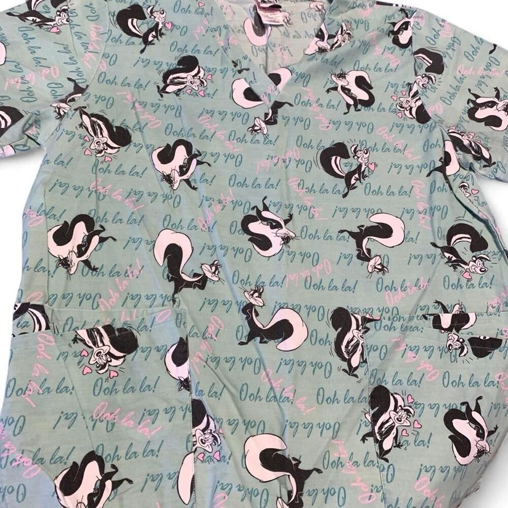 Disney Aristocats Marie blue scrubs